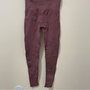 SET active  Burgundy Leggings Size Small Photo 3