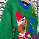 Vintage 90s Bravo teddy bear ugly Christmas knit sweater Photo 1