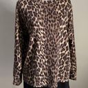 Banana Republic Women’s Cheetah Print Lightweight Pullover Fashion Sweatshirt Photo 6