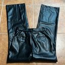 7 For All Mankind NWT faux leather wide leg pants Photo 5