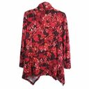 Liz Lange 2 PCS Blazer and Tank Top Medium Open Cardigan Ikat Print Lagenlook Photo 3