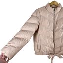 BCBGeneration  Ribbon Tie Chevron Quilted Puffer Jacket in Blush, Medium Photo 5