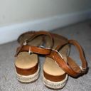 Bamboo  espadrille platform sandal size 8 bohemian multicolor beachy Photo 6