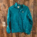 Champion wind breaker / raincoat women's or men size XS. Green Photo 0