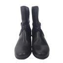 Joie  Black Jackson Weave Leather Ankle Boots Size 37.5 Photo 1