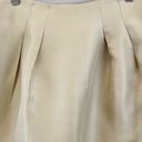 Lafayette 148  Womens 6 100% Silk Pleated Pencil Skirt Beige Tan Lined Career Photo 2