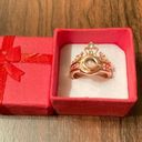 2 in one Rhinestone Crown Ring I Love You 100 Languages Projection open Ring new Photo 4