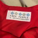 Free People Red Velvet Chiffon Mini Dress Photo 4