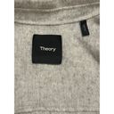 Theory  Women's Wool-Cashmere Blend Coat in Light Gray Size Large Photo 4