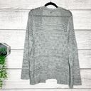 Torrid  Gray Long Sleeve Pointelle Open Knit Cardigan Sweater Size 3X 22-24 Photo 4