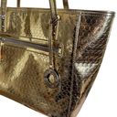 Nine West  Gold Magic Mirror Tote Photo 5