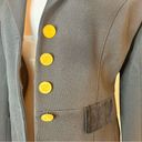 Tommy Hilfiger  Equestrian Blazer Jacket Size 4 Black
Gold Buttons Velvet Trim‎ Photo 3