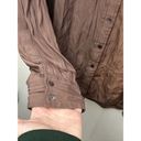 Wilfred Aritzia Brown Relaxed Long Sleeve Silky Button Down Shirt Size Women’s 2 Photo 6