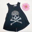 SoulCycle  Logo Skull Cropped Tank Top: Black Photo 0