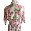 Show Me Your Mumu beautiful lightweight Robe, white with bright pink flowers, comes with belt, size is one size small/medium, excellent condition Photo 9