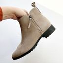 Caslon  Brielle Water Resistant Bootie Lug Sole Supple Suede Tan Size 8.5 Photo 4