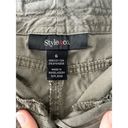 Style & Co  Pants Women's 6 Khaki Green Capri Cargo Mid Rise Utility Gorpcore Photo 4