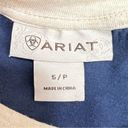 Ariat Aztec Raglan Tee Blue Size S Women 2/3 Sleeves Photo 6