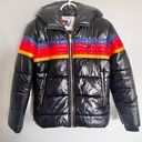 Aviator Nation NWOT  5 Stripes Luxe Trekker Glossy Black Jacket Size XS Photo 0