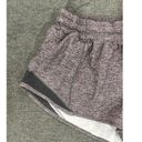 Lululemon  Gray Hotty Hot Shorts, 2.5" Heather Lux Multi Black Size 6 EUC Photo 1