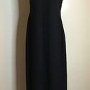 White House | Black Market  Women Black Gown Sz. 6 Jeweled Neck Halter Maxi Dress Photo 5