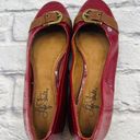 Life Stride  Boater Buckle Slip On Ballet Flat Women's 7.5N Red Patent‎ Leather Photo 6