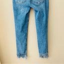 Free People  Great Heights Frayed Skinny Denim Jeans Blue Sz 26 Photo 9