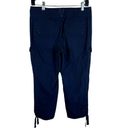 Ralph Lauren Lauren Active By  100% Cotton Navy Blue Cropped Cargo Pants Size 4 Photo 1