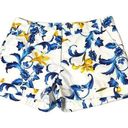 OVI baroque print shorts mid waist cuffed pockets medium Photo 0