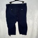 The Mountain  Khakis Pants Navy Capri  Cargo 12 Photo 1