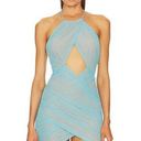 Michael Costello x REVOLVE Bia Mini Dress In Aqua (size S) NWOT Photo 0