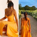 House Of CB  Carmen Orange Midi Dress M Photo 2