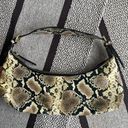 By Far Mara Leather Snakeskin Python Snake Print Shoulder Bag Photo 4