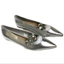 JustFab  Alexa Pointed Toe Flat Size 8 Silver. Reg $59.95 Photo 2