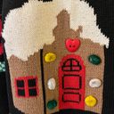 The Loft The Sweater Heavyweight Cardigan Sweater Christmas Candy Cane Buttons 2X Photo 4