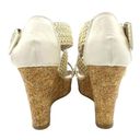 BKE Buckle  Sole Reid Cream & Cork Platform Woven Strap Sandals Women’s Size 8.5 Photo 9