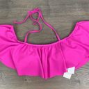 Raisin's  Hot Pink Ruffle Bikini Top Sz.S NWT Photo 2