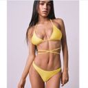 Tiger Mist Yellow  Bikini Set With Beaded Chain  Photo 8