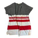 Loft  long open striped cardigan Photo 0