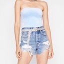 American Apparel NEW  Light Blue Velvet Bodysuit Photo 13