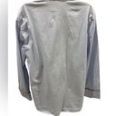 maison du soir Anthropologie PJ Set Top button down long sleeve and pants Blue Size L Photo 6