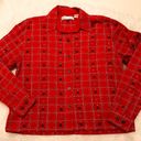 Dress Barn  Christmas tree button down top/jacket size M Holiday Party Photo 0