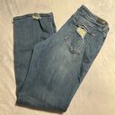 Dear John  womens size 32 Sloane Bootcut distressed denim jeans Photo 7