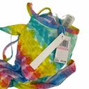 Bleu Rod Beattie  Bikini Top Size 40D Swim Rainbow Tie Dye Beach Large Bust NWT Photo 3