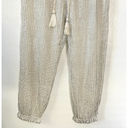 Amuse Society  Bryar Pant Ivory Silver Sequin Loungewear Women Size Small Photo 7