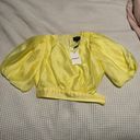 Bardot Enya Organza Top in Sunshine NWT Photo 1