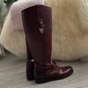 Frye Burgundy Leather  Boots Photo 6