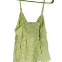 Torrid size 2 Tie front gingham peplum top white green tank Photo 4