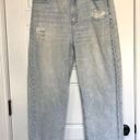 American Eagle Highest Rise 90s Boyfriend Jeans Cotton‎ Denim Size 14 Distressed Photo 3