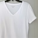 The Comfy Classic Short Sleeve V-Neck T-Shirt White Medium Amazon Essentials Tee Photo 3